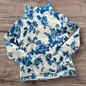 Dudley Stephens Mestiza Chinoiserie Park Slope Turtleneck Vello Fleece XS